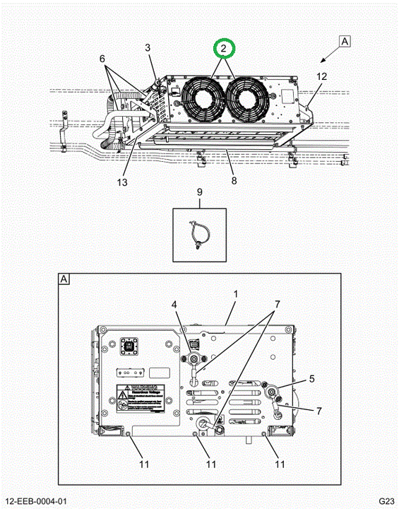 2525779C91 Front Fan Panel Assembly Kit
