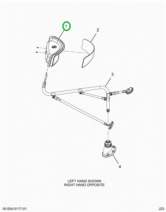 2525827C1 Head, Assembly With Glass, Hig