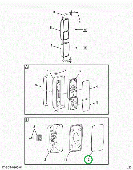 2525861C1 Glass, Mirror, Openview, Conve