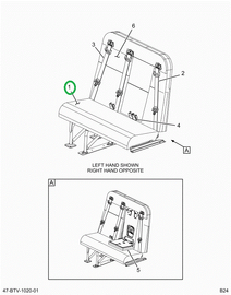 2525883C1 Upholstery, Qscr11-39 Bottom C