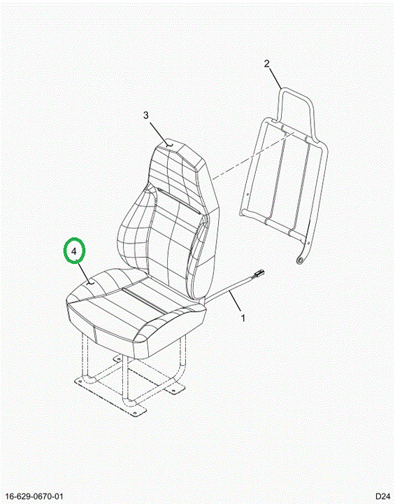 2526243C91 Seat Cushion Cover, Dark Nutrl