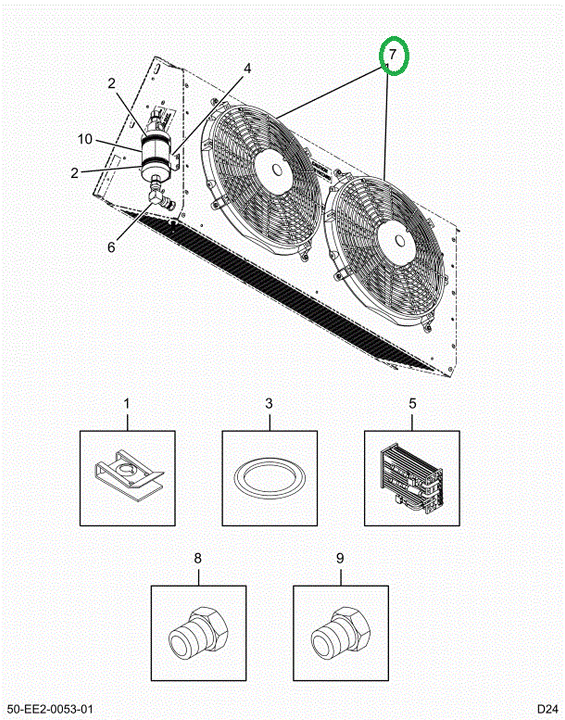2526254C1 Fan Assembly, 14 Inch, Puller