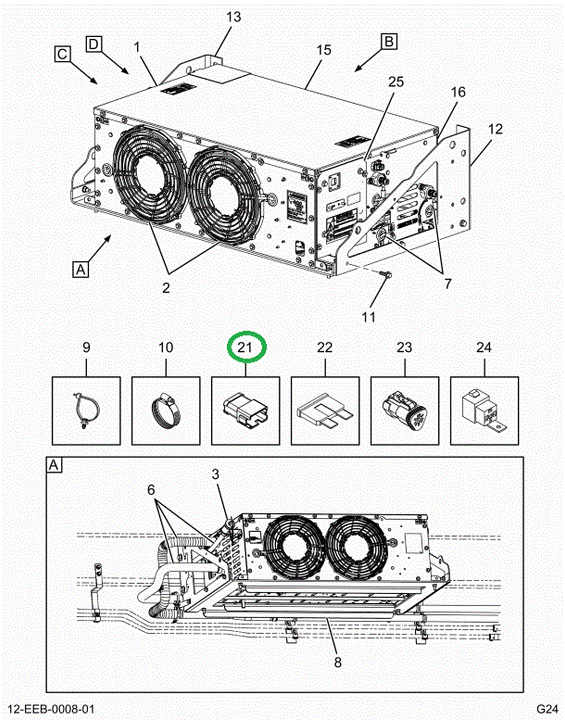 2526300C91 Busbar, 12 Pin Bulk