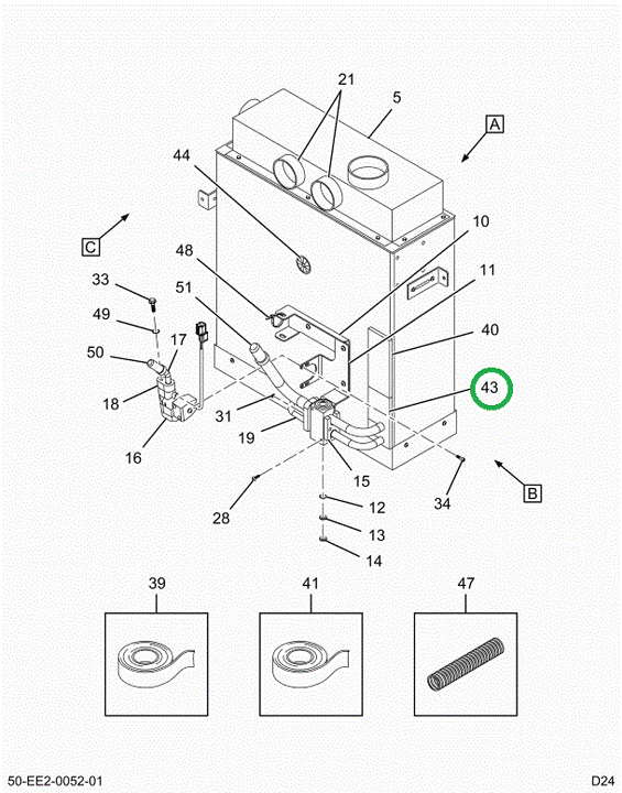 2526359C1 Insulation, Chassis, Dash Evap