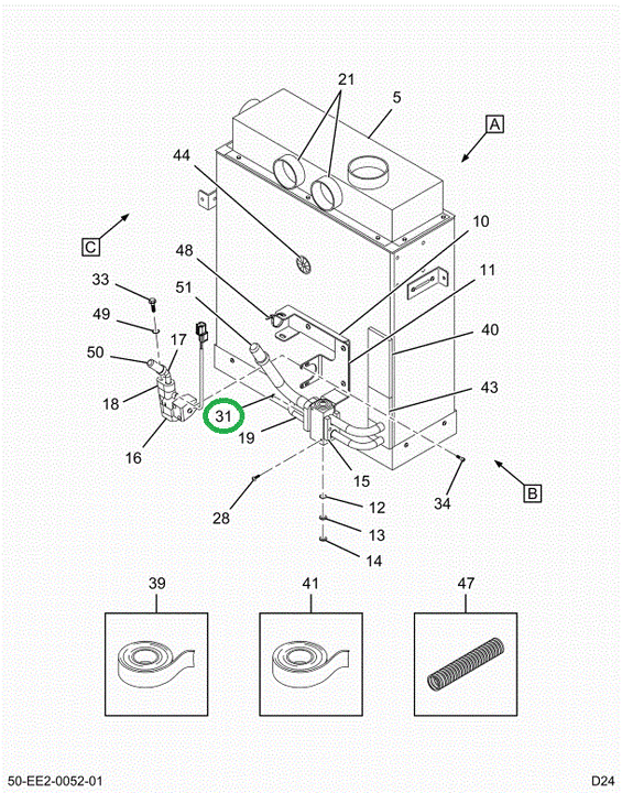 2526364C1 Nut, Hexagon Flange, Lock