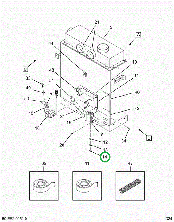 2526368C1 Washer, Face Seal Hnbr 10