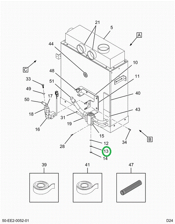 2526369C1 Washer, Face Seal Hnbr 8
