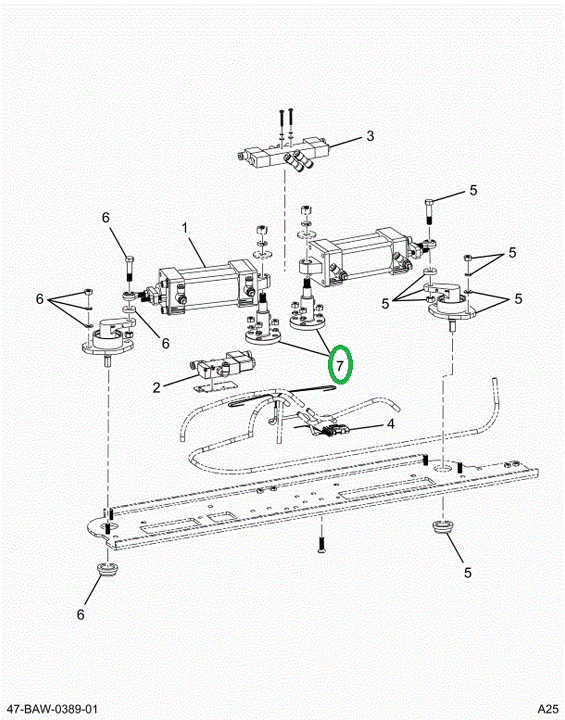 2526844C1 AIR CYLINDER MOUNTING SUPPORT