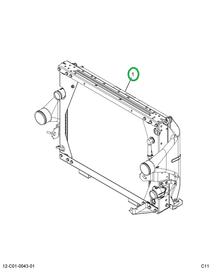 2586073C91 RADIATOR ASM AL HD CAC NO CLR