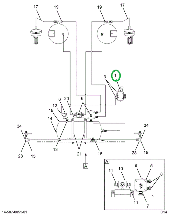 2586225C91 KT XMSN,VALVE SOLENOID 5 PORT