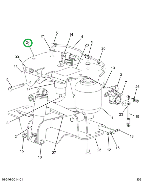 2586486C1 BRACKET CAB REAR MTG