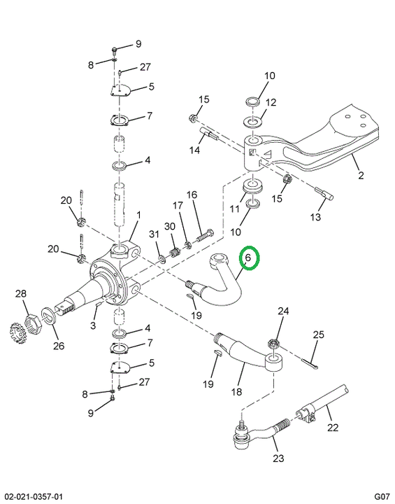 2586863C1 ARM STEERING UPPER LT
