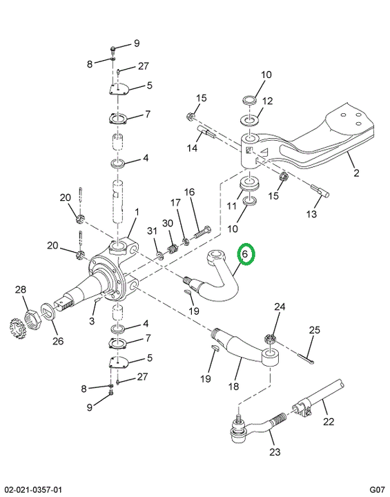 2586864C1 ARM STEERING UPPER RT