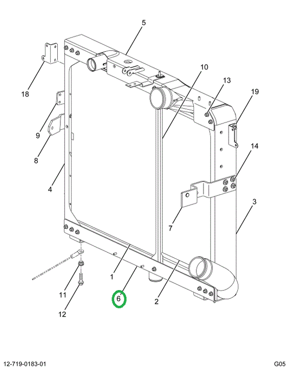 2586897C91 CHANNEL,RAD CHNL ASSY BOTTOM