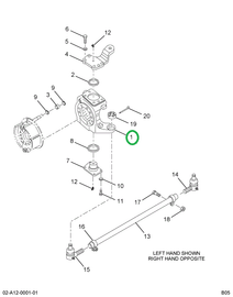 2586940C91 KNUCKLE STRG W/BUSH LT