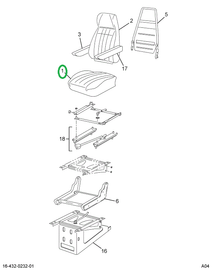 2587042C1 UPHOLSTERY  SEAT CUSHION DRIVE