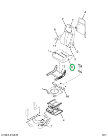 2587066C1 UPHOLSTERY  SEAT CUSHION DRIVE