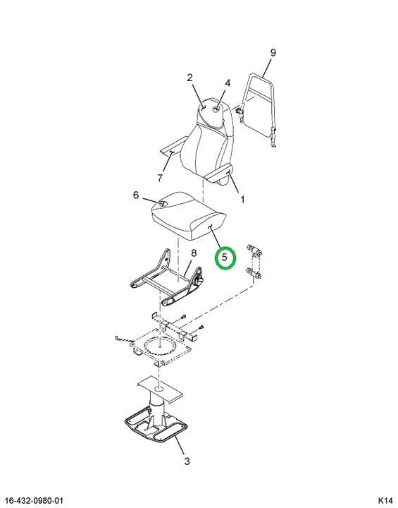 2587085C1 UPHOLSTERY  SEAT CUSHION DRIVE