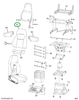 2587102C91 Cushion, Seat Back W/upholster