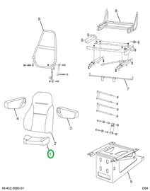 2587103C1 UPHOLSTERY  SEAT CUSHION DRIVE