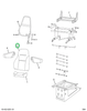 2587157C91 CUSHION  SEAT BK W/UPH