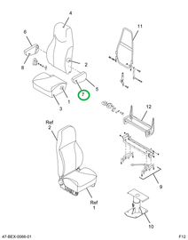 2587163C1 Upholstery Left Hand Armrest