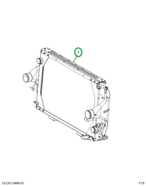 2587236C92 RADIATOR HOUSED W/CAC ASSY
