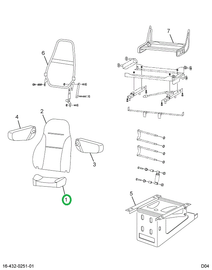2587587C91 UPHOLSTERY  SEAT CUSHION DRIVE