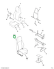 2587636C91 Cushion, Seat, Back, W/ Uphols