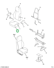 2587637C91 UPHOLSTERY  SEAT CUSHION DRIVE