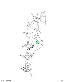 2587661C91 UPHOLSTERY  SEAT CUSHION DRIVE