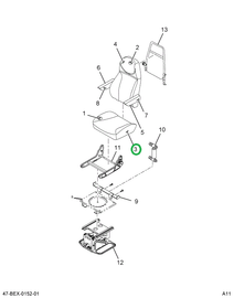 2587665C91 UPHOLSTERY  SEAT CUSHION DRIVE