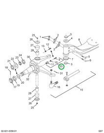 2587873C91 BOLT-ASM STOP W/ADAPTER