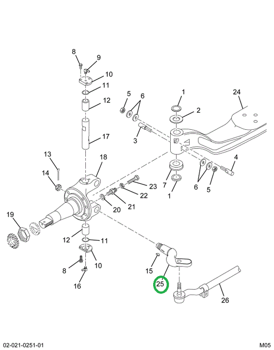 2588010C1 ARM-STRG TIE ROD LT