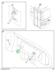 2588012C91 CYLINDER  AIR DOOR ASSY LONG