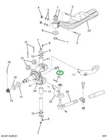 2588056C91 Bolt, Steering Knuckle Stop