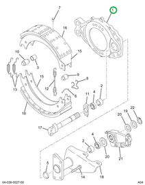 2588072C91 Spider, Brake With Bushing And