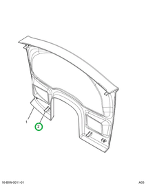 2588118C1 CLIP SPRING WING TRIM BEZEL