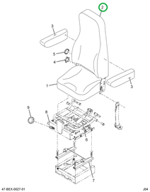 2588212C1 Cover, Seat, Back