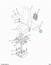 2588213C1 Cover, Armrest, Lh/rh Arm