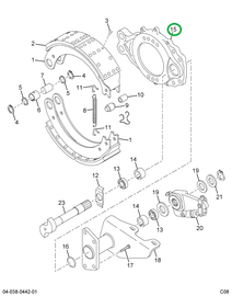 2588451C91 Spider, Brake With Bushing And