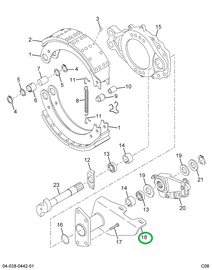 2588454C91 Bracket, Brake Camshaft And Ch