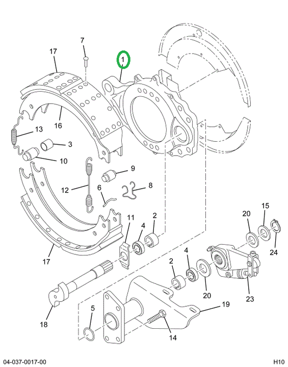 2588542C91 SPIDER BRAKE W/BUSH & SEAL