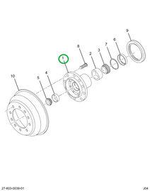 2588545C91 HUB FRT WHEEL L/DRUM