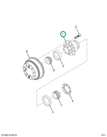 2588865C91 HUB DISC WHEEL W/CUPS