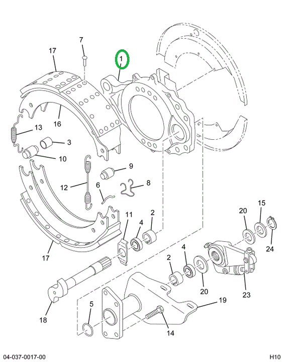 2588968C91 SPIDER BRAKE W/BUSH & SEAL
