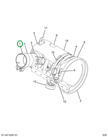 2589066C1 CLAMP 3.5 AT MUFFLER OUTLET