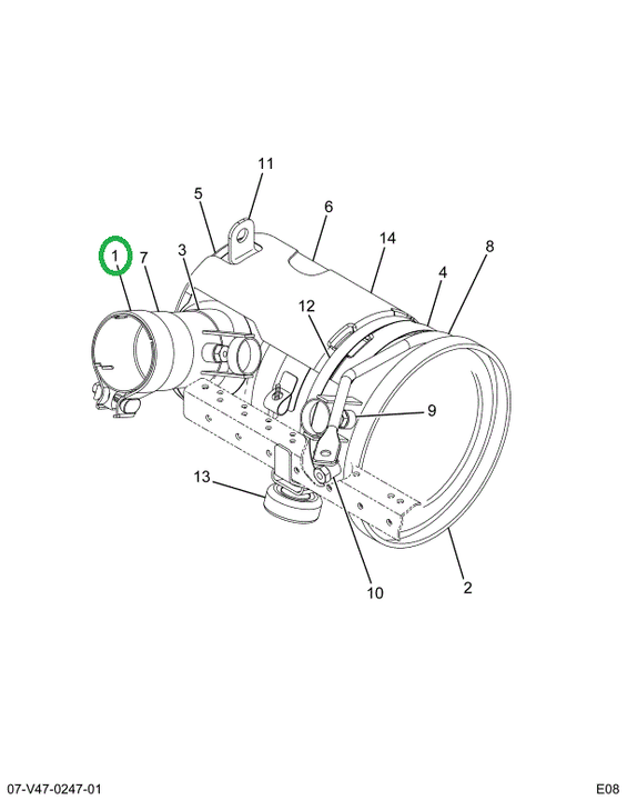 2589066C1 CLAMP 3.5 AT MUFFLER OUTLET