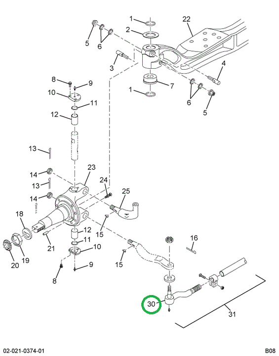 2589142C91 END-ASM TIE ROD RT