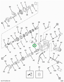 2589438C91 Gear Set Single Reduction Diff